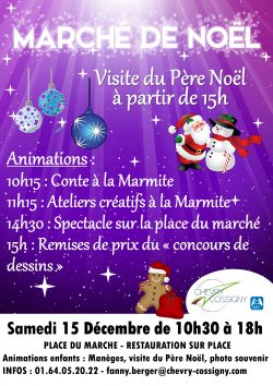 affiche commercants marche de noel 2018