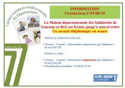 MDS TOURNAN AFFICHE COVID 19 Bis