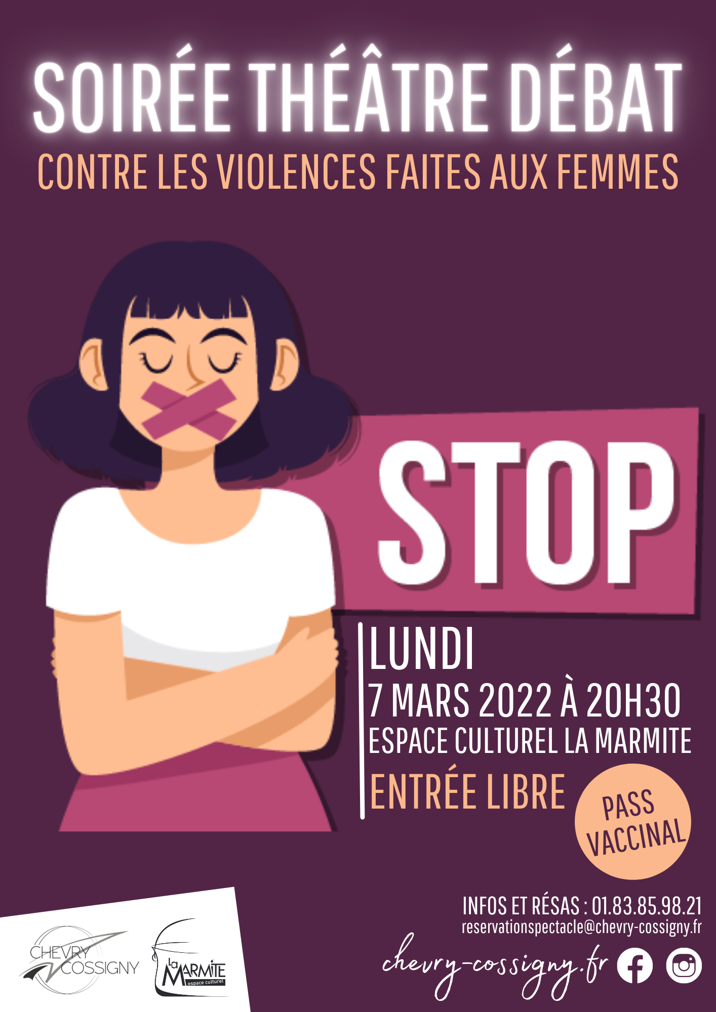 Affiche spectacle femmes battues