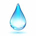 Vector water drop isolated on white background. EPS10 opacity. Editable EPS and Render in JPG format