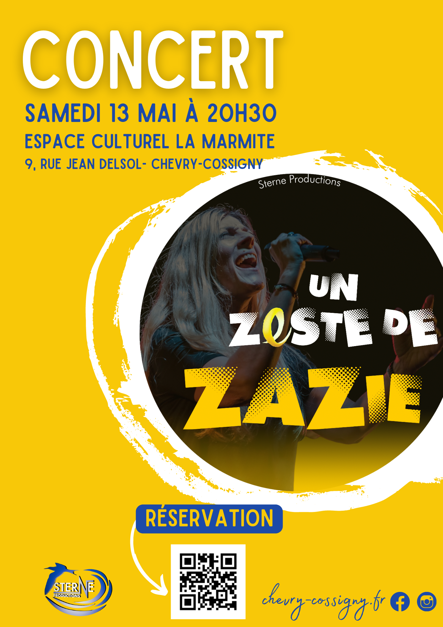 Concert « Un zeste de Zazie » Site de la commune de ChevryCossigny