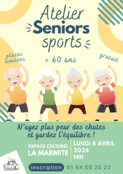 affiche atelier sport séniors