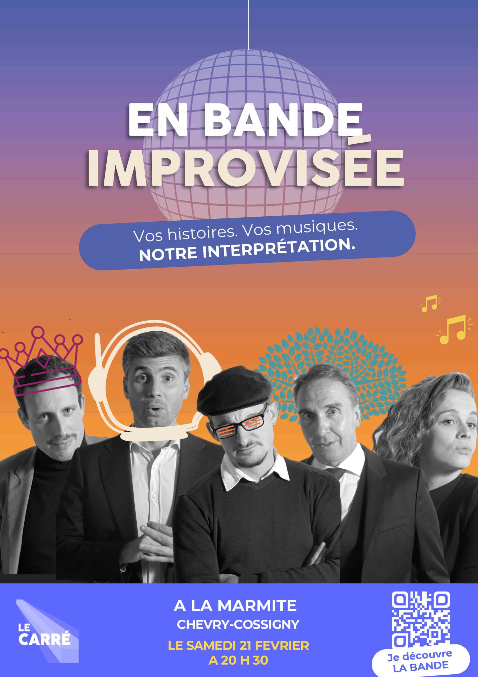 Affiche de la soirée théâtre