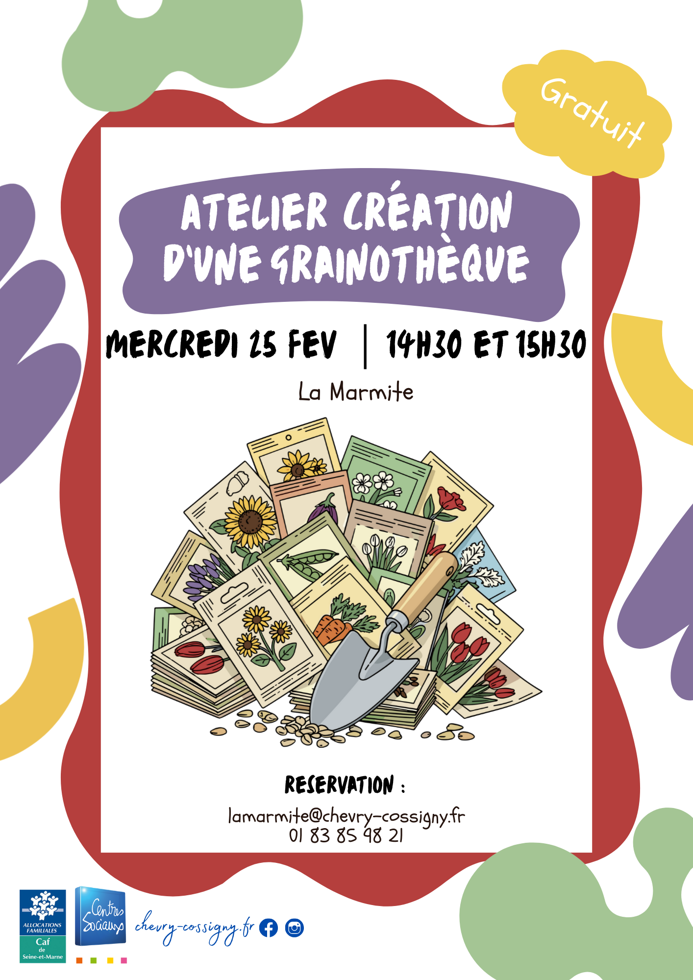 Affiche atelier grainothèque